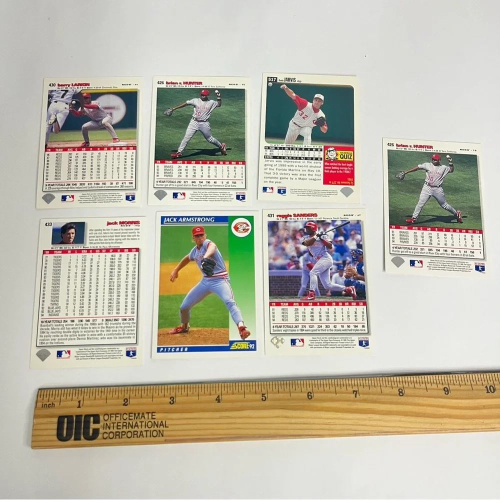 vintage 90s cincinnati reds baseball card lo crafting junk‎ journal collecting